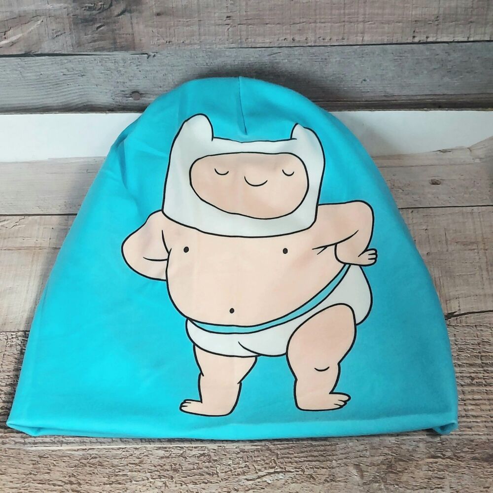 Adventure Time Beanie Hat Buff Baby Finn Soft Stretchy Unisex Cartoon Character